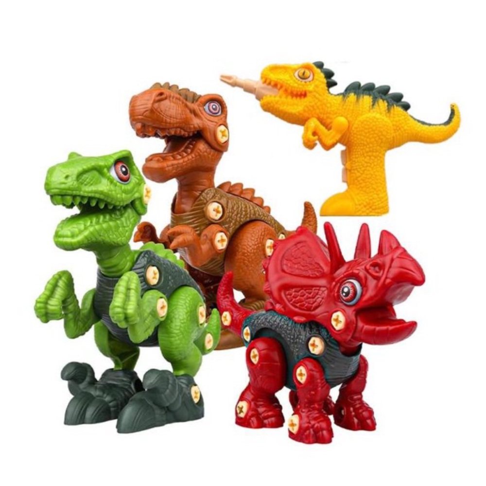 Montessori Dinosaur Construction Building Toy Educational with Electric Dril